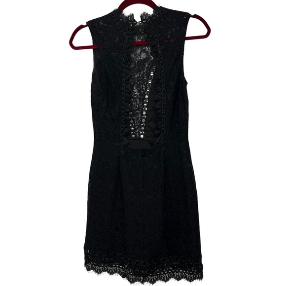 Free People x Saylor Cherie Black Lace Cocktail Mini Dress Women’s Small - Picture 7 of 12